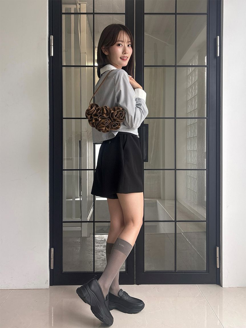 SNIDEL「バリエクロップドシャツ」|シャツ・ブラウス|