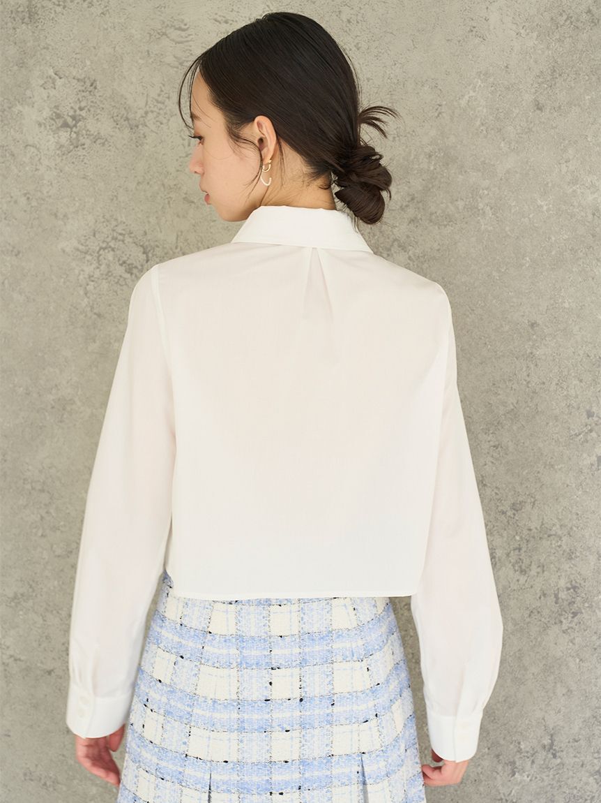 SNIDEL「バリエクロップドシャツ」|シャツ・ブラウス|