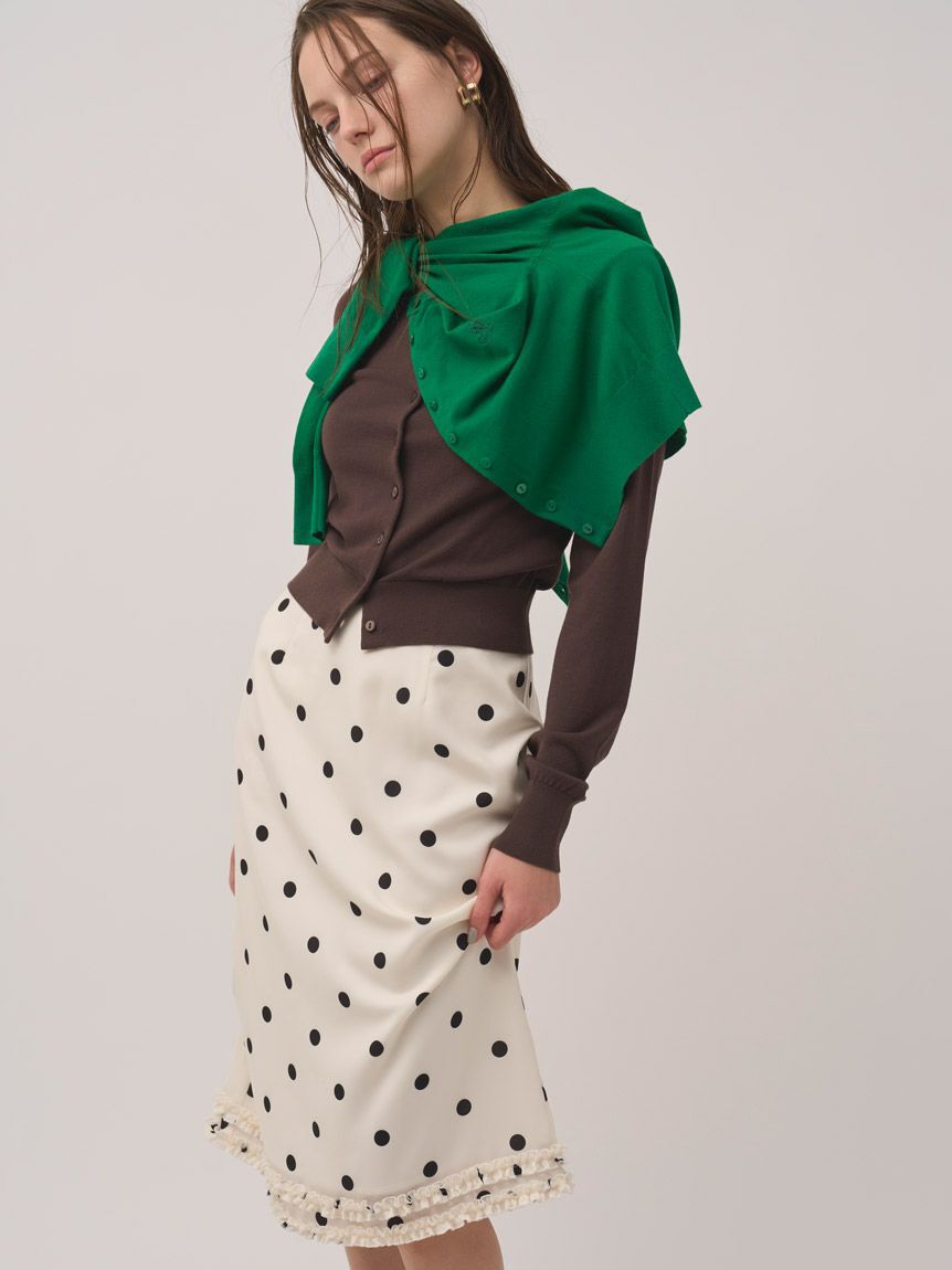 SNIDEL「フリルディテールミディスカート」|スカート|