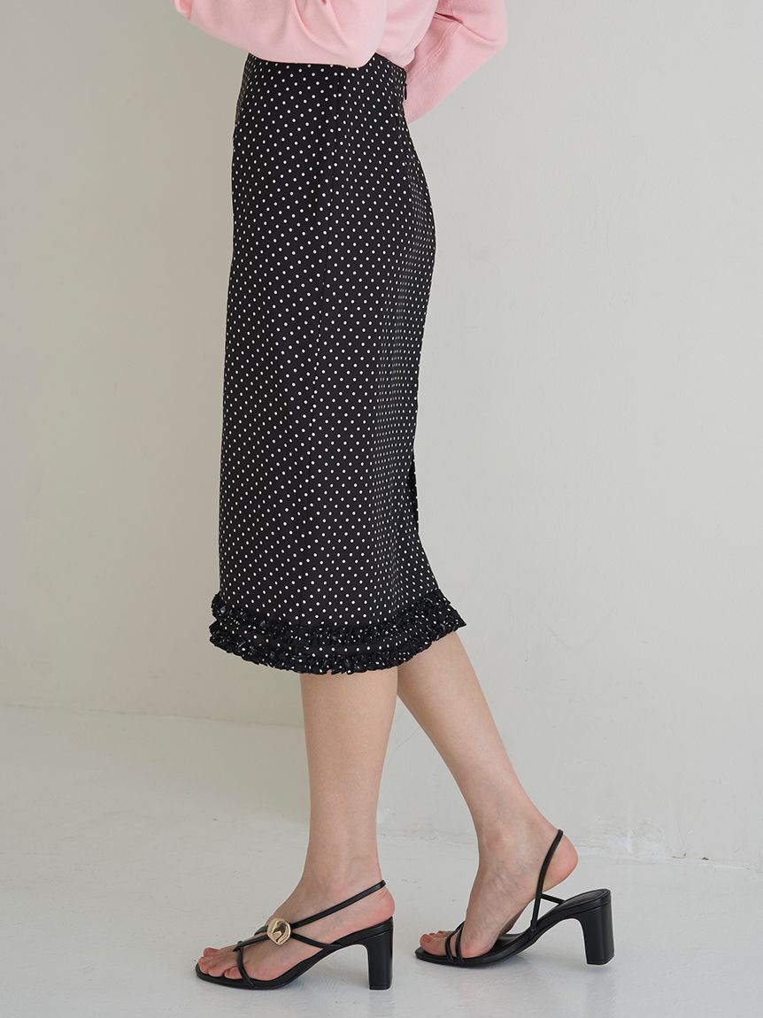 SNIDEL「フリルディテールミディスカート」|スカート|