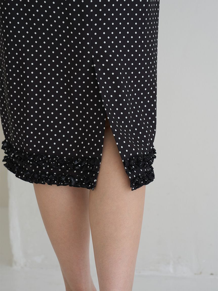 SNIDEL「フリルディテールミディスカート」|スカート|