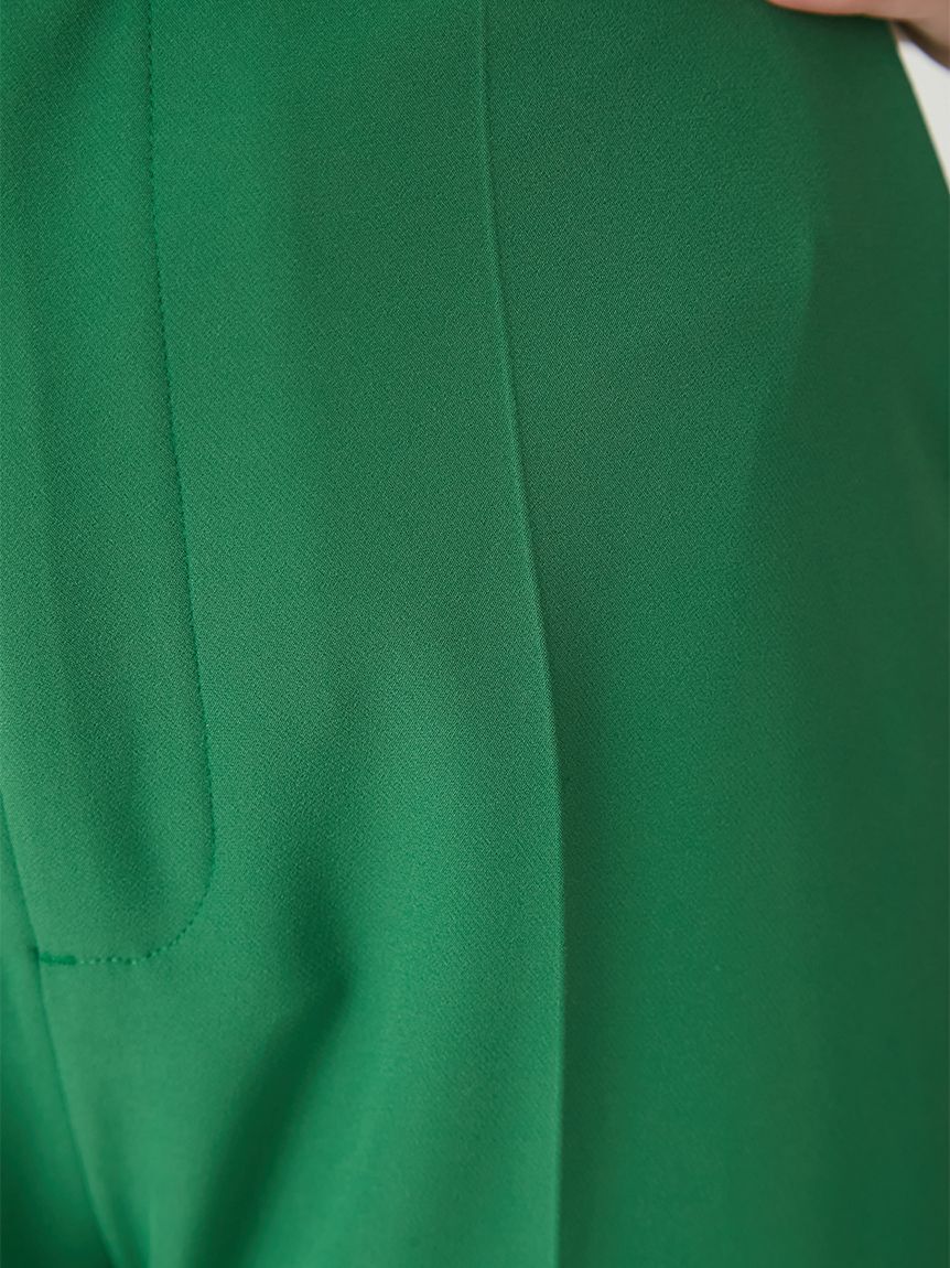 FRAY I.D「【00サイズあり】センタープレスセミフレアーパンツ／ウォッシャブル・防シワ・接触冷感」|チノ|