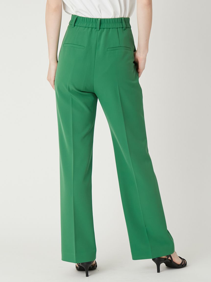 FRAY I.D「【00サイズあり】センタープレスセミフレアーパンツ／ウォッシャブル・防シワ・接触冷感」|チノ|