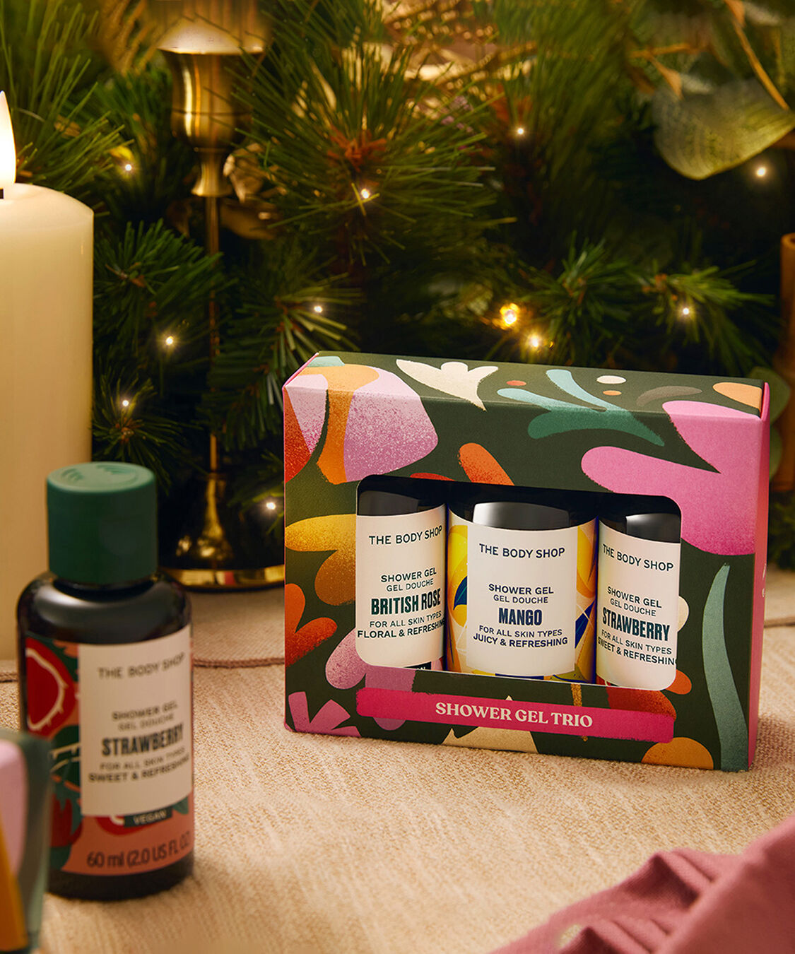 THE BODY SHOP「【数量限定】ホリデー ミニシャワージェル トリオ」|キット・セット|