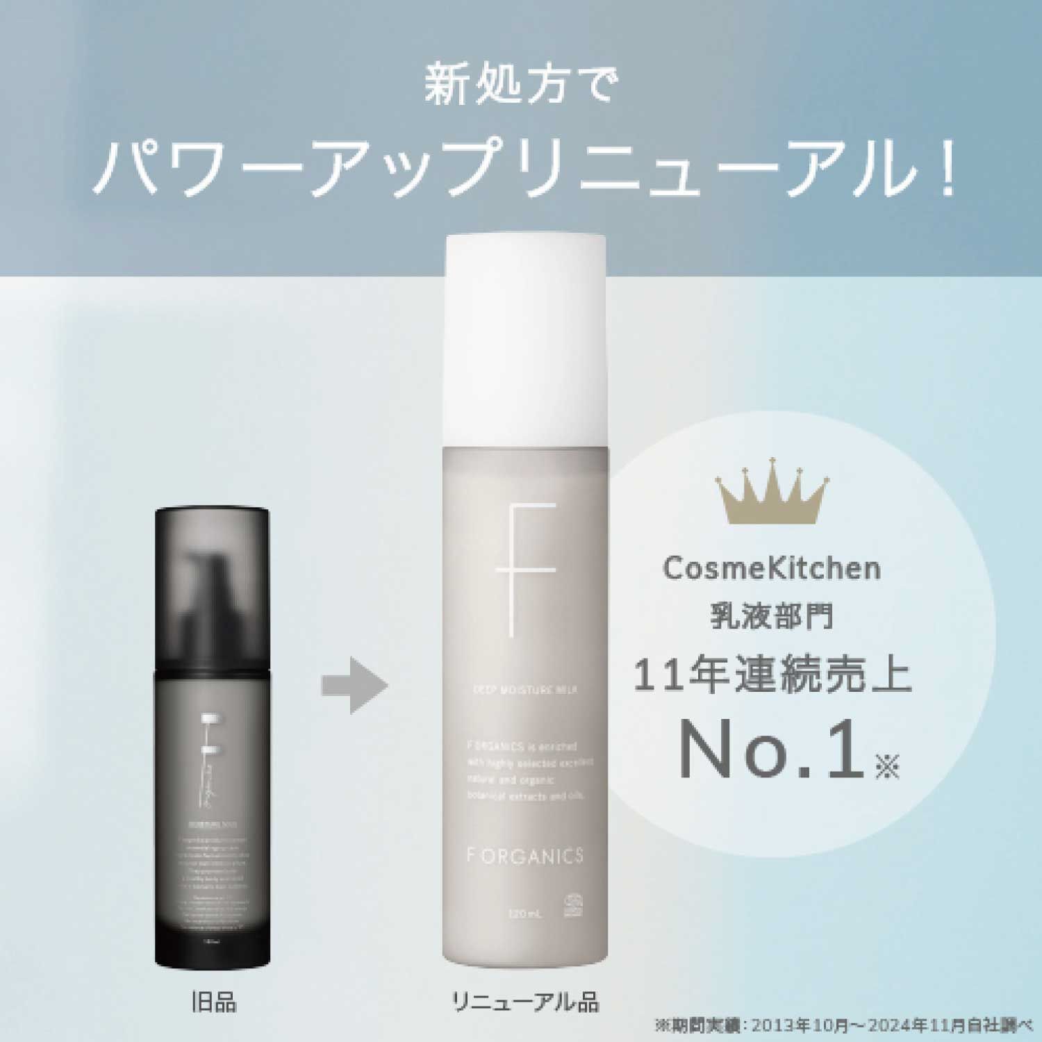F ORGANICS「ディープモイスチャー　ミルク 120mL 【F ORGANICS】」|乳液|