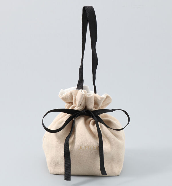 JUPITER「JUPITER巾着ショッパー」|ギフト|ベージュ