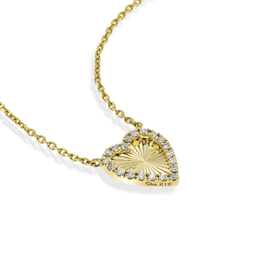 STAR JEWELRY「ETCHED HEART」|ネックレス|
