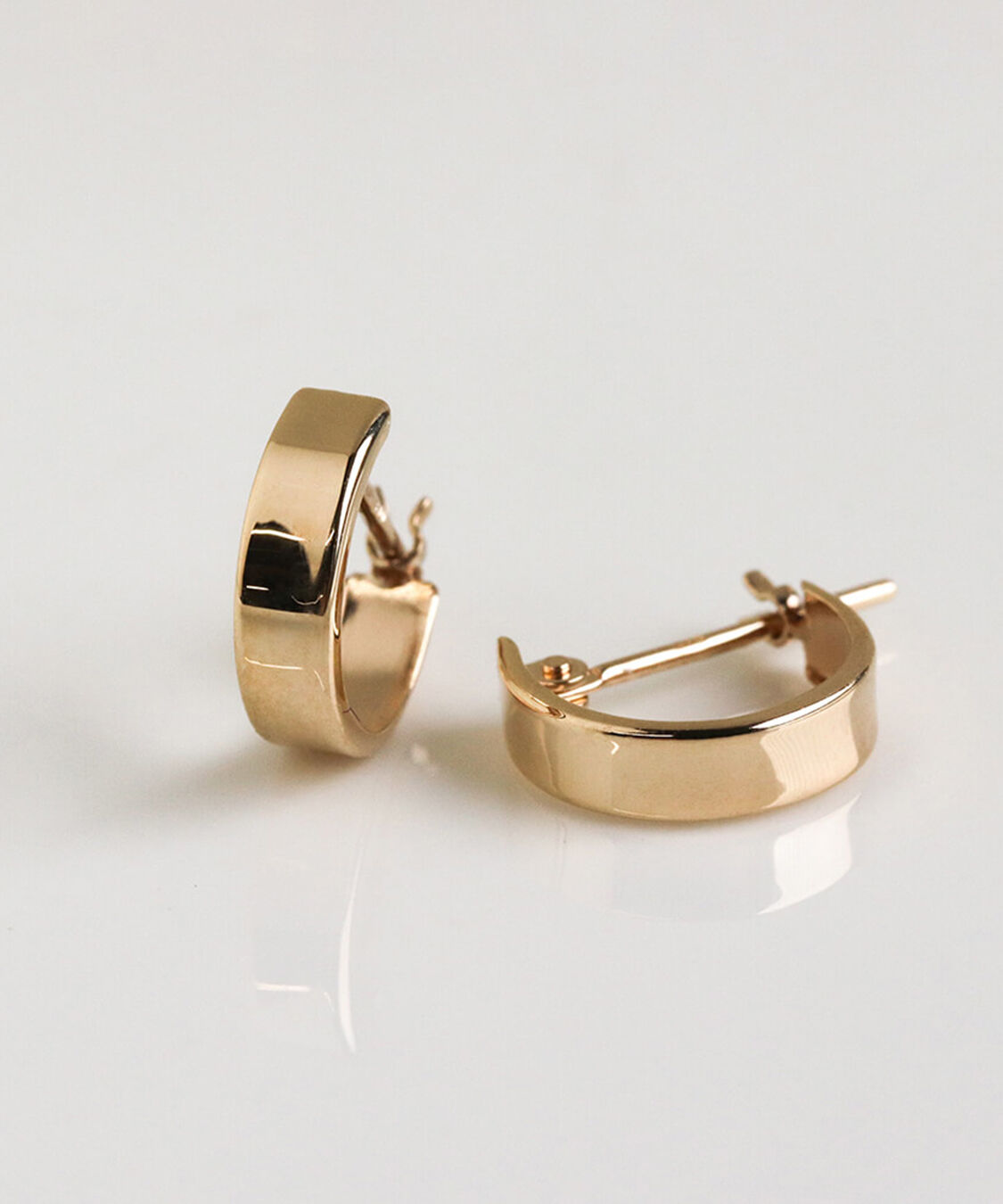  「ゴールド スナップ フープ ピアス | K10YG」|ピアス|