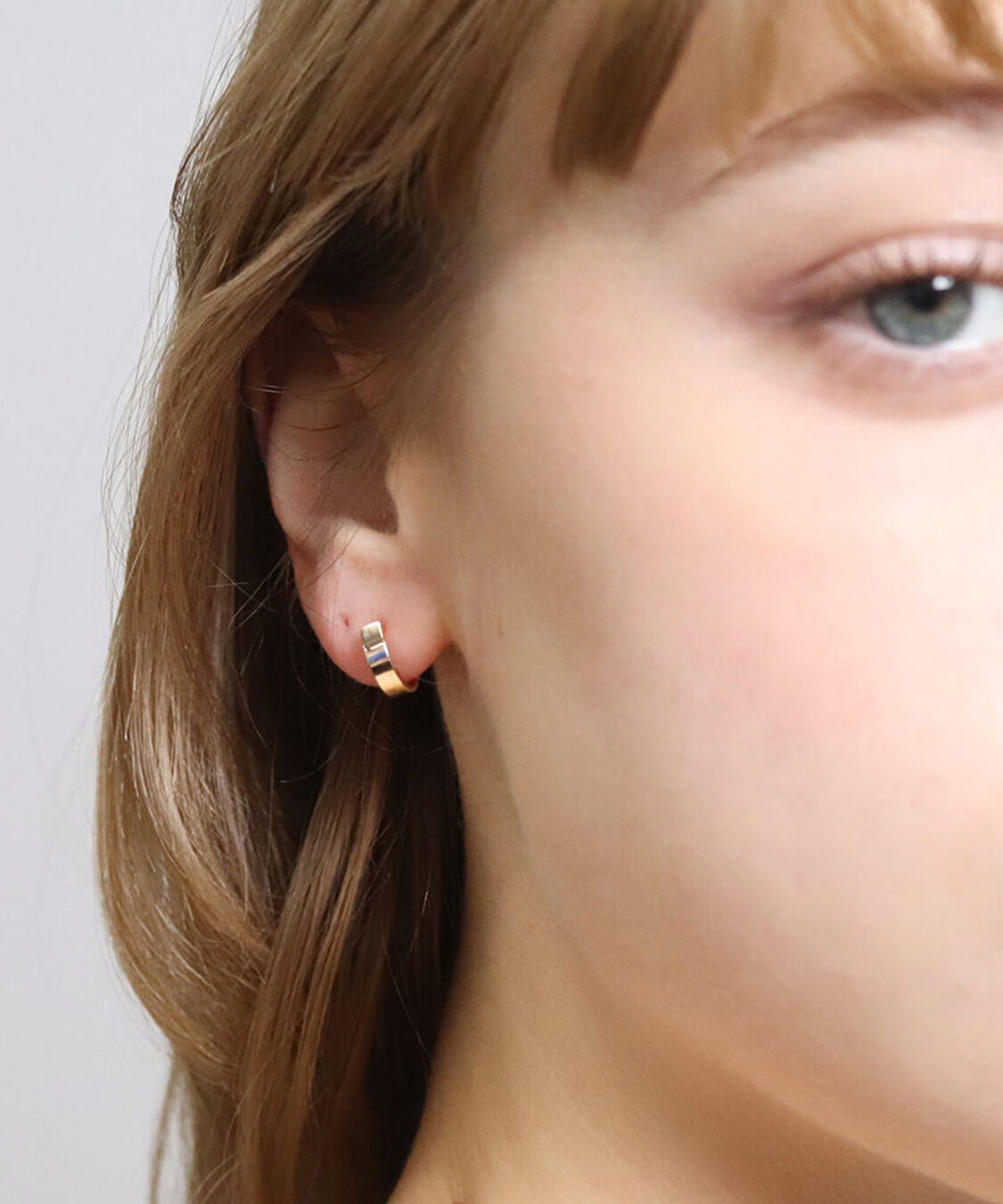  「ゴールド スナップ フープ ピアス | K10YG」|ピアス|