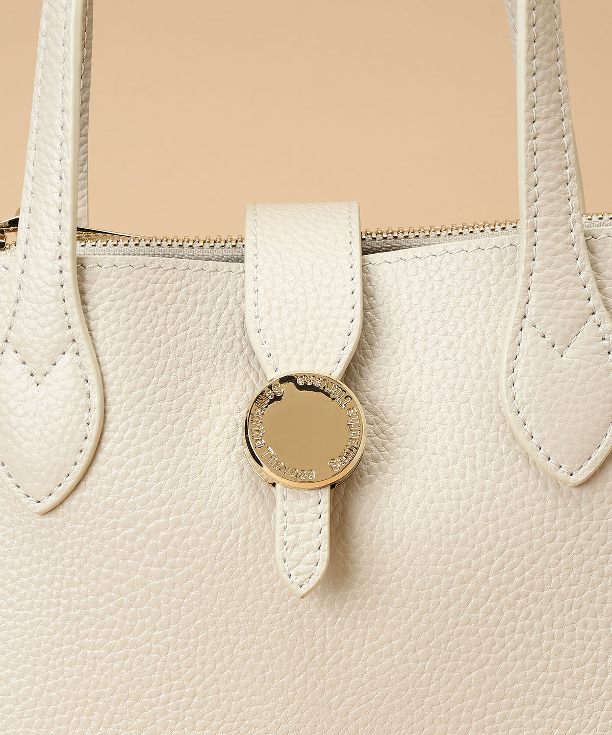 Samantha Thavasa「サークルモチーフスクエアレザートートバッグ 小サイズ」|トートバッグ|