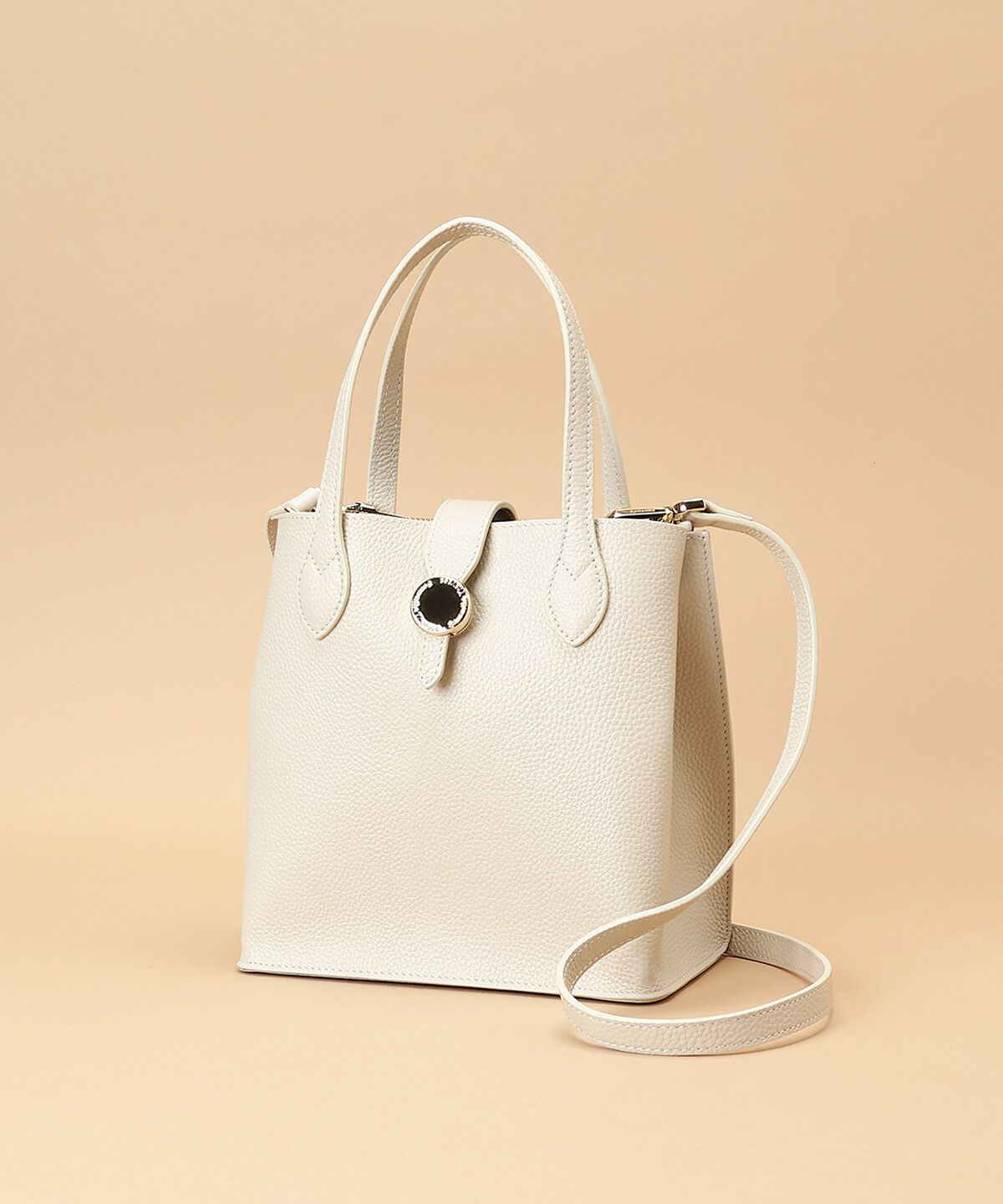 Samantha Thavasa「サークルモチーフスクエアレザートートバッグ 小サイズ」|トートバッグ|