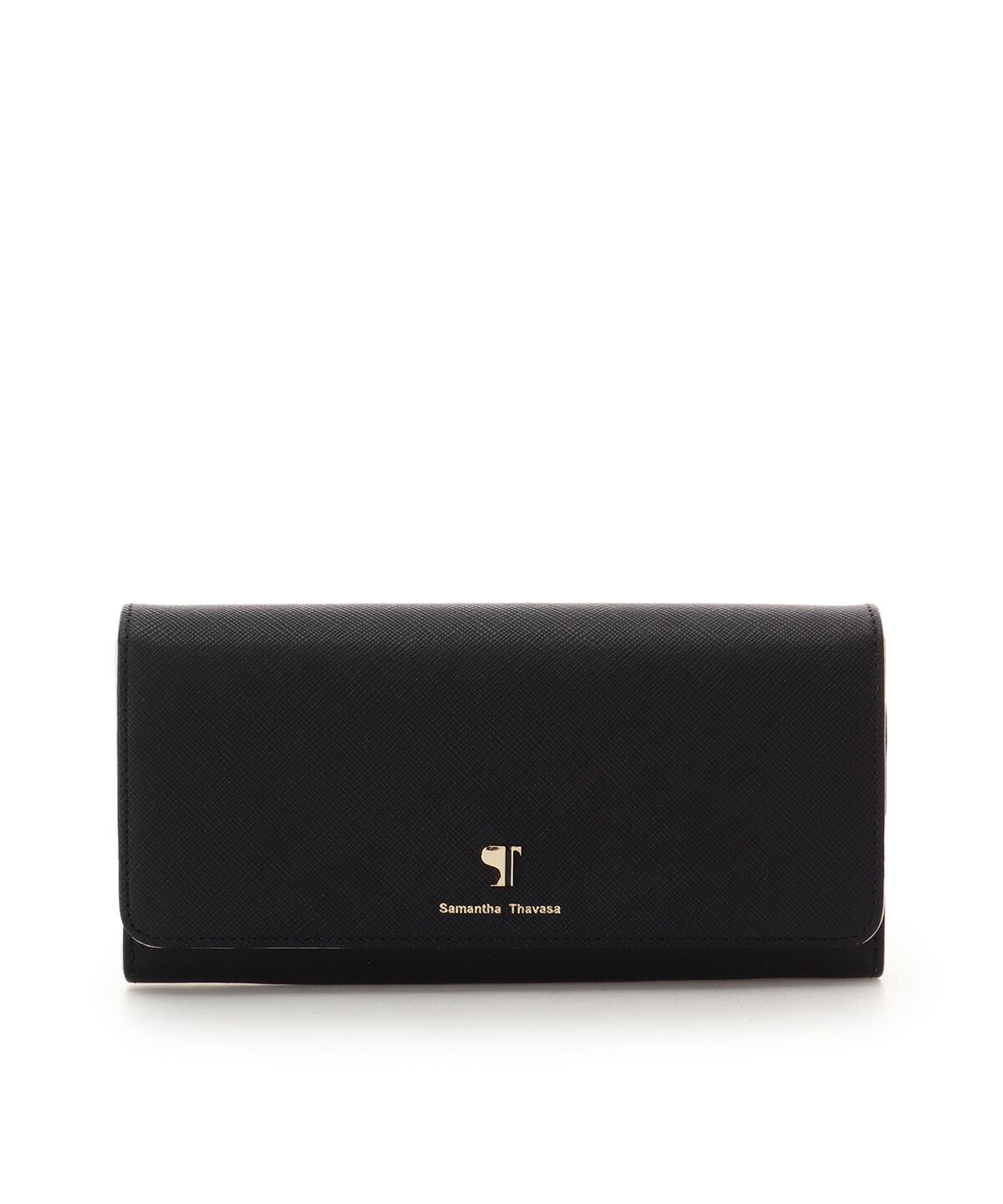 Samantha Thavasa「[Newカラー]Pomme d'espoir ポムディスポワール バイカラー長財布」|財布|ブラック