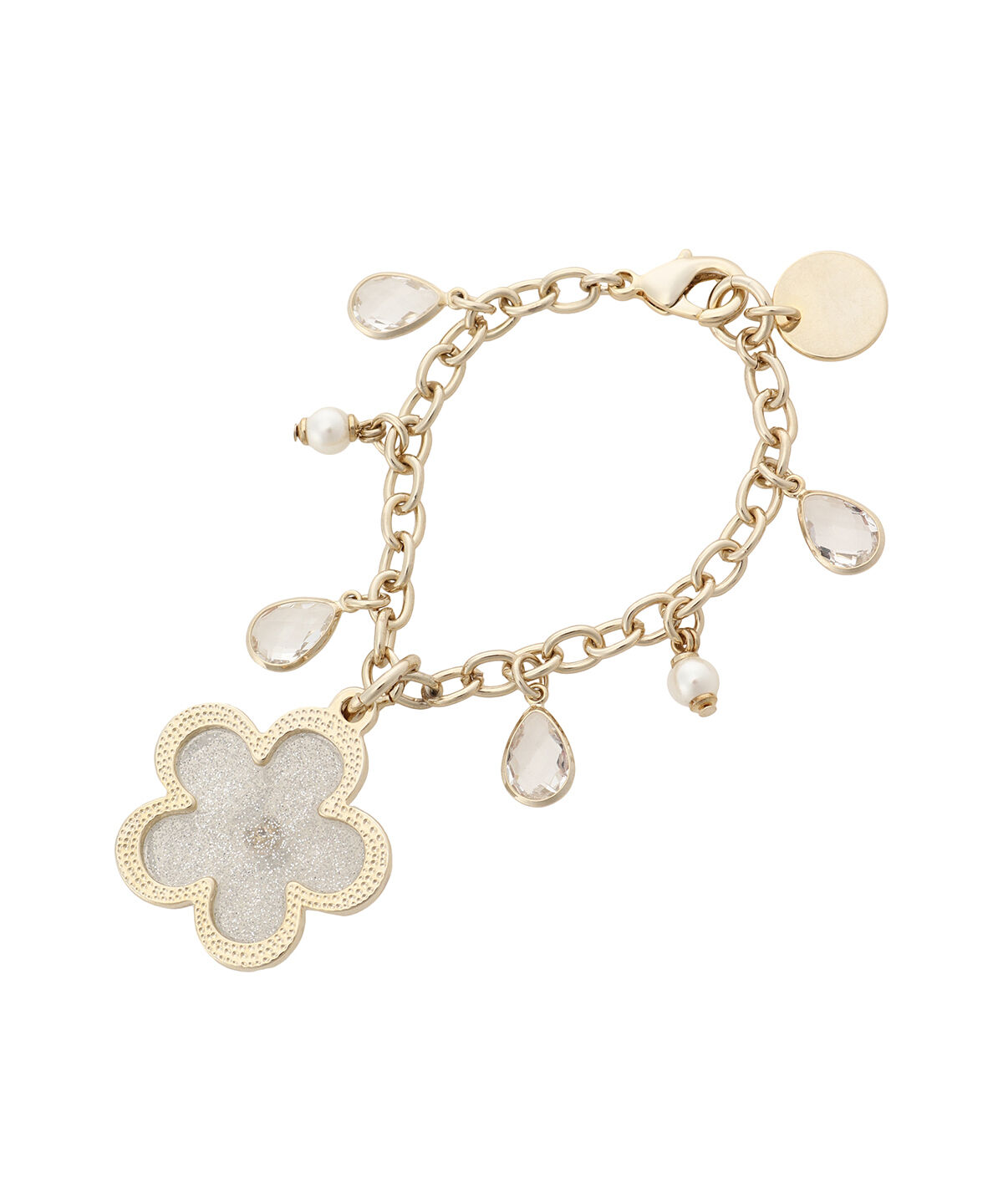 Samantha Thavasa「クリアラメフラワーバッグチャーム」|チャーム・キーホルダー|