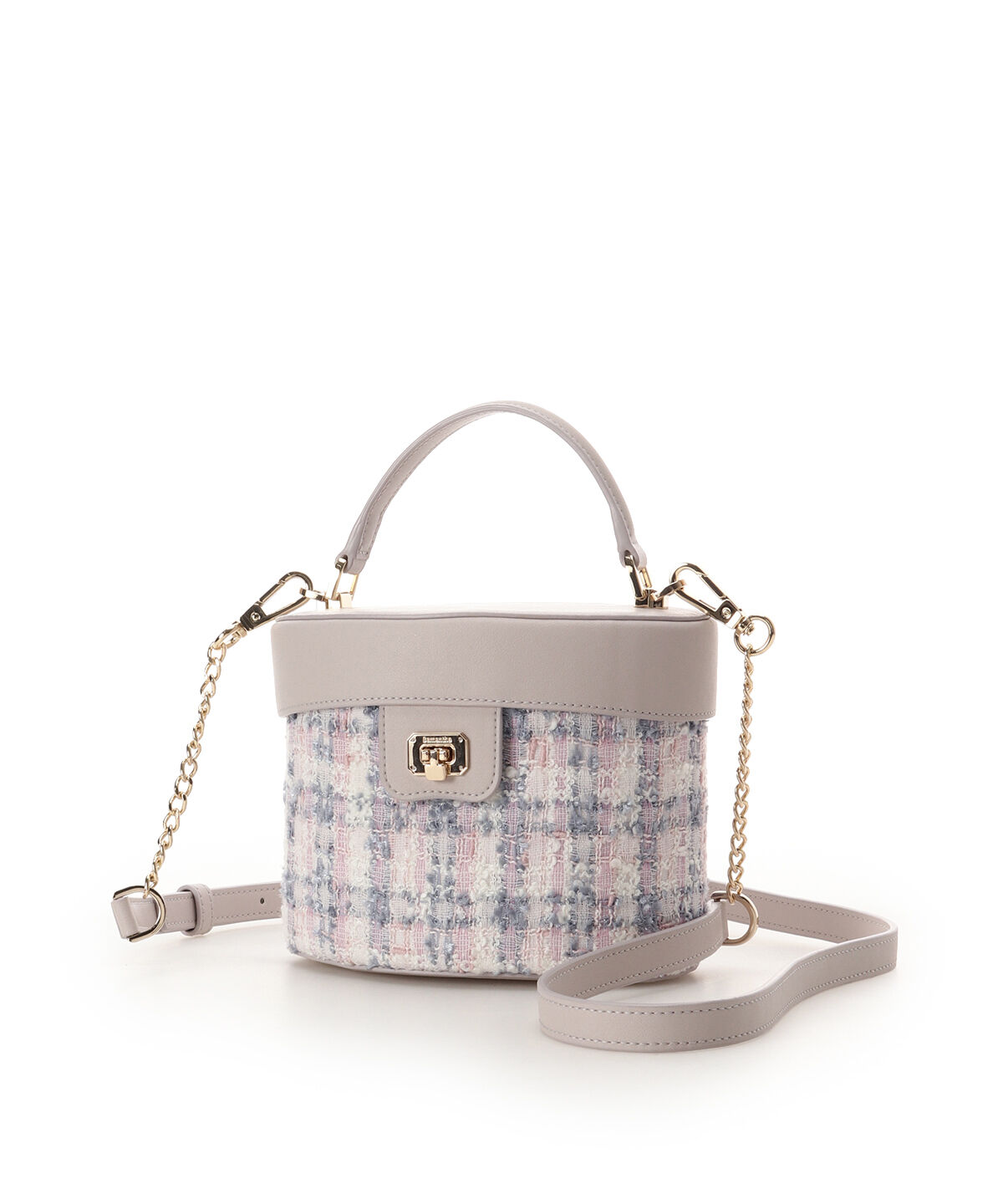 Samantha Thavasa「オリジナル金具ツイード バニティバッグ」|ハンドバッグ|