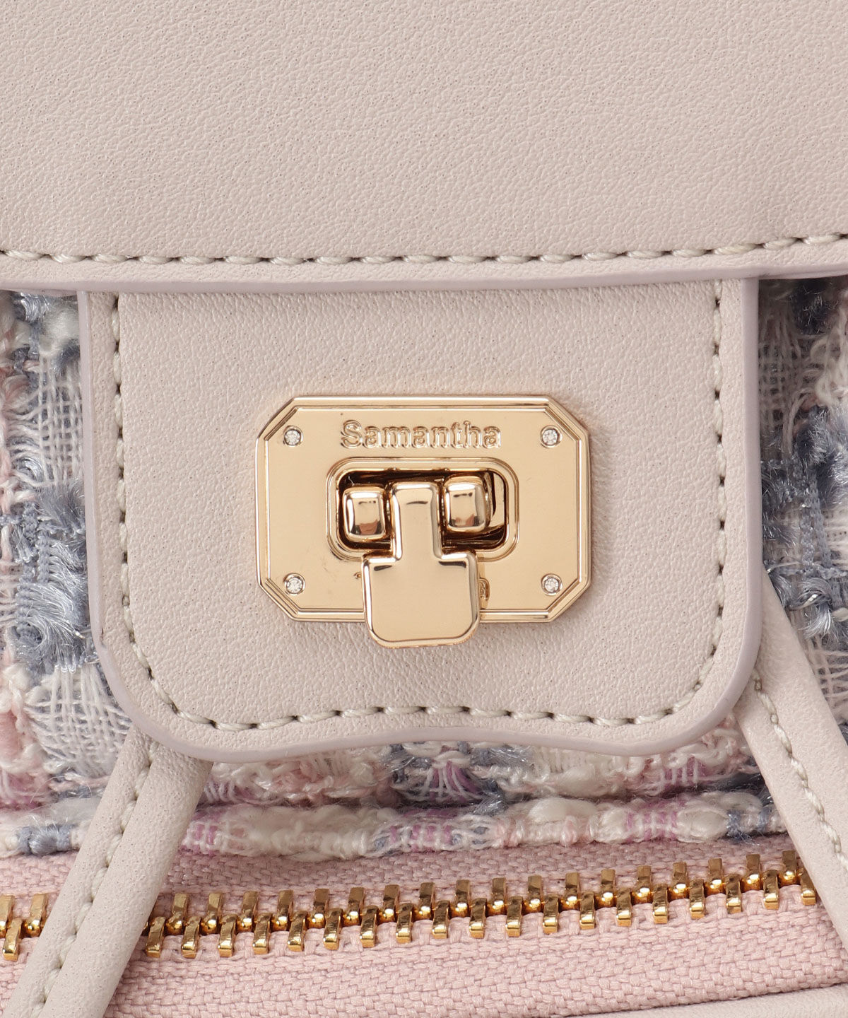 Samantha Thavasa「オリジナル金具ツイード リュック」|リュック|