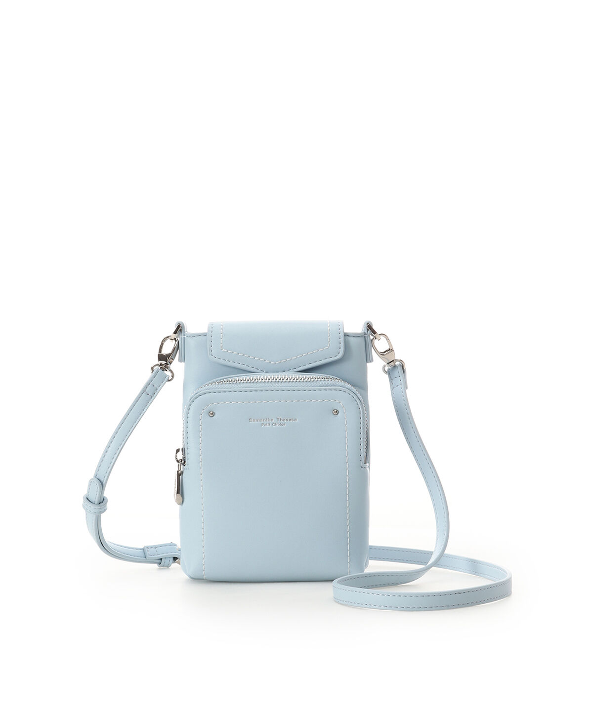Samantha Thavasa Petit Choice「シンプル スマホショルダー」|ショルダー・メッセンジャー|ライトブルー