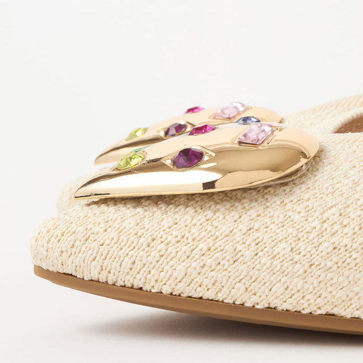 CUMUU＿DIANA「ハートモチーフニットシューズ　EI42854」|パンプス|