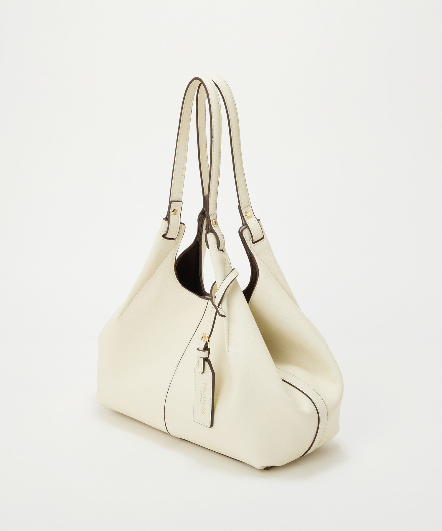 TOPKAPI TREASURE「【TREASURE TOPKAPI】ソフトレザー センターステッチ 2way トートバッグ 」|トートバッグ|