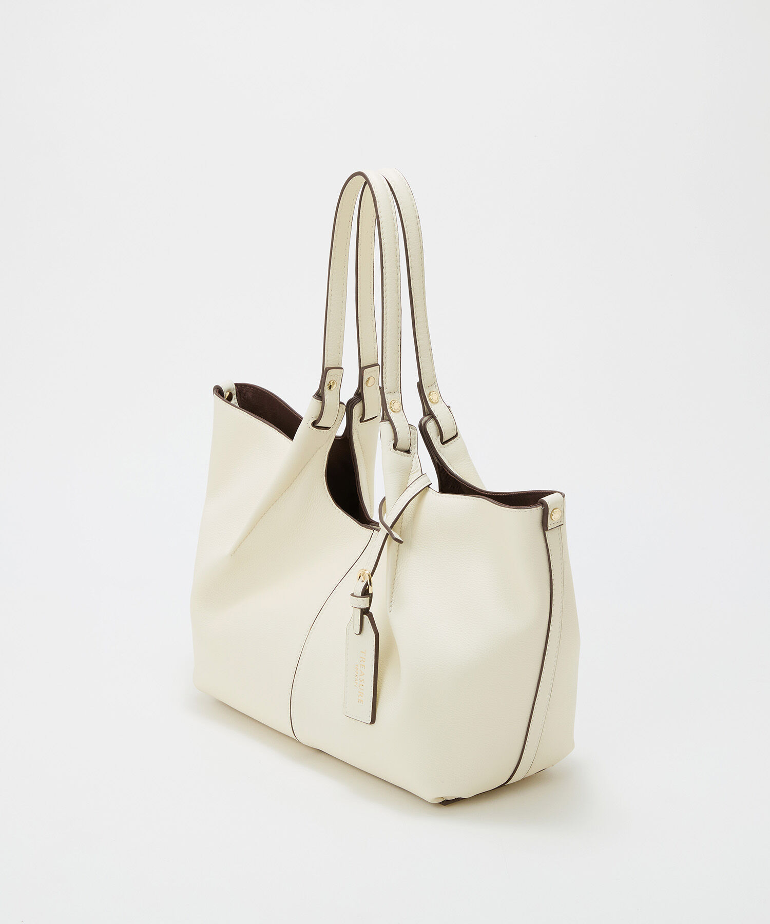 TOPKAPI TREASURE「【TREASURE TOPKAPI】ソフトレザー センターステッチ 2way トートバッグ 」|トートバッグ|