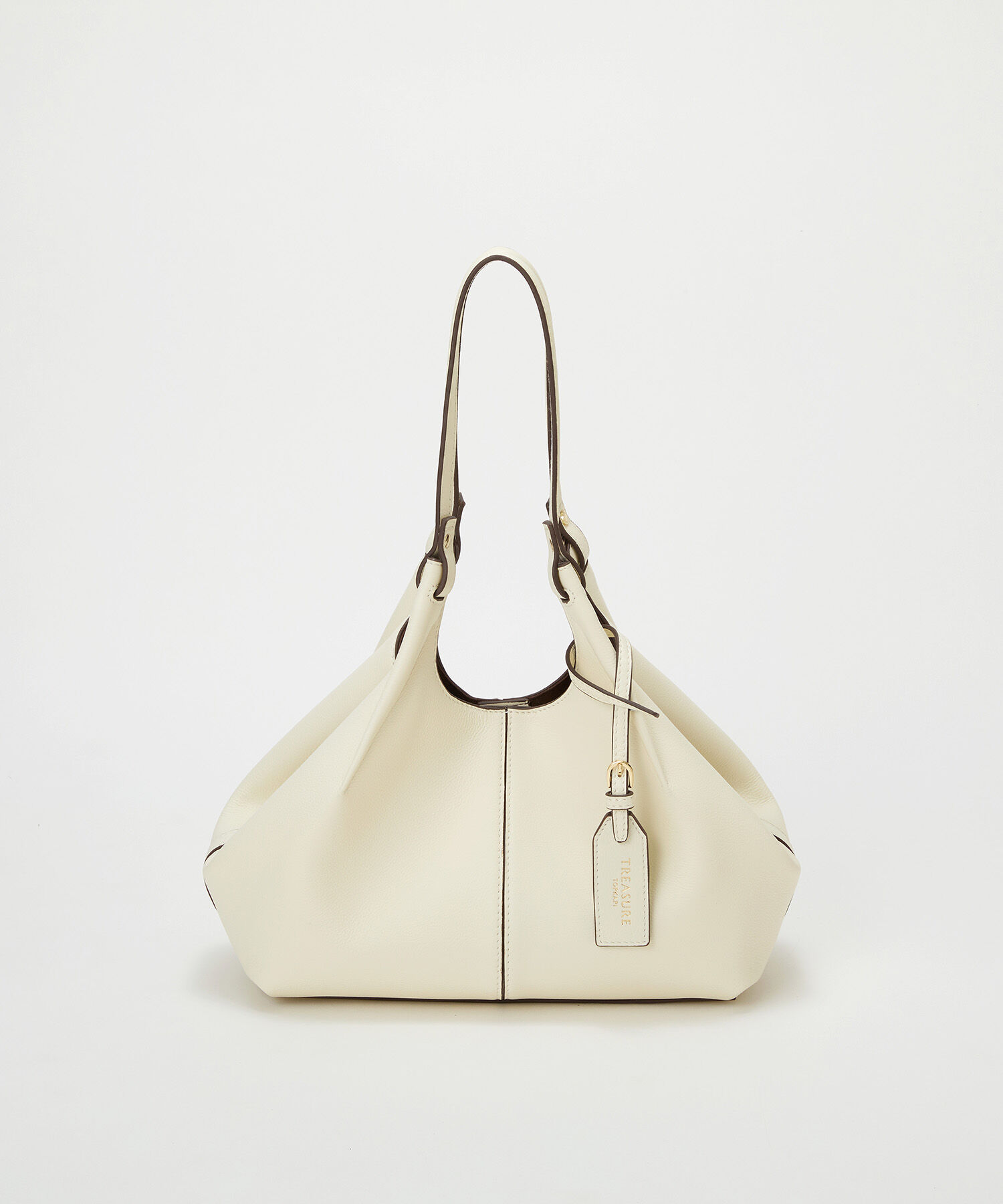 TOPKAPI TREASURE「【TREASURE TOPKAPI】ソフトレザー センターステッチ 2way トートバッグ 」|トートバッグ|