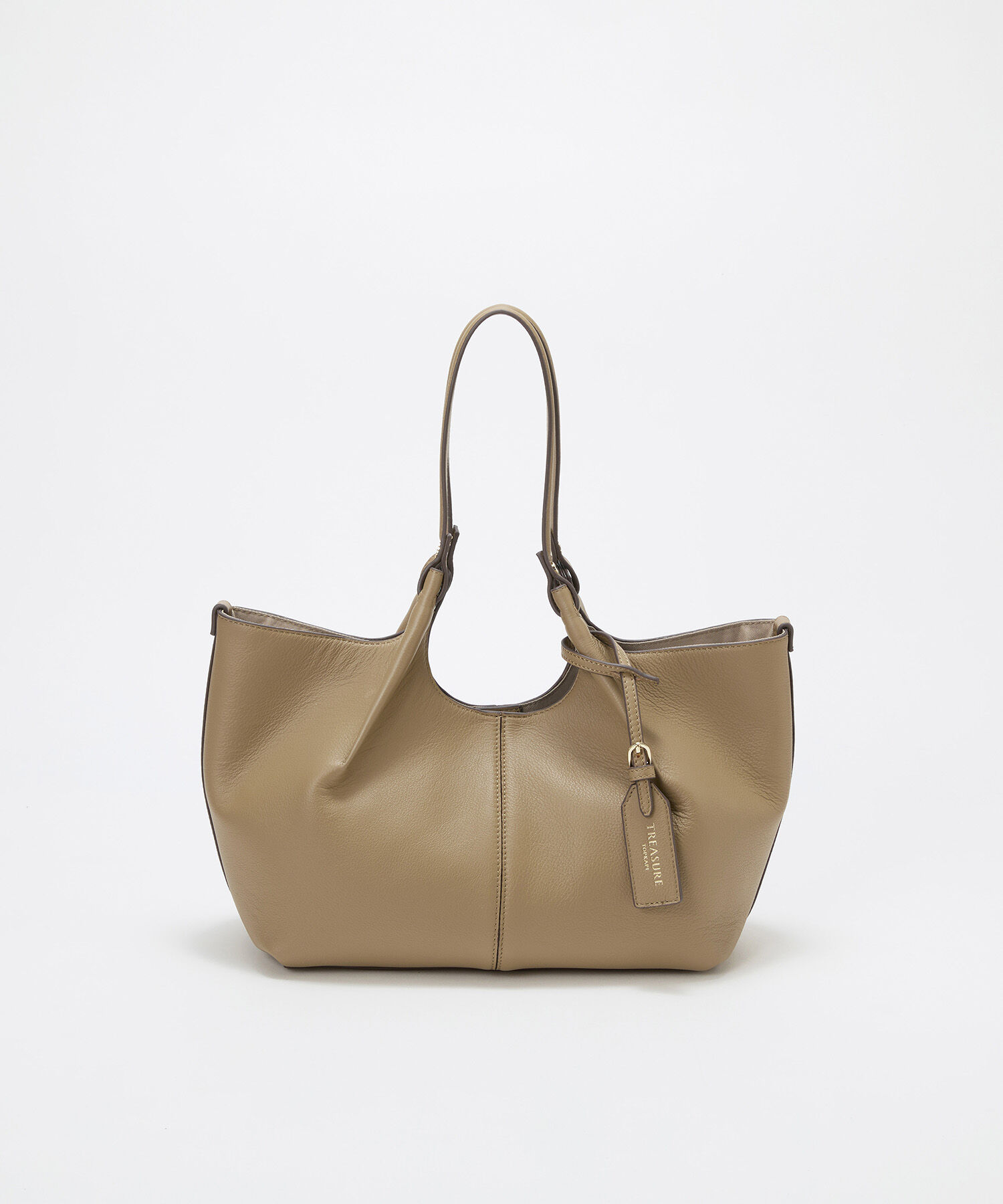 TOPKAPI TREASURE「【TREASURE TOPKAPI】ソフトレザー センターステッチ 2way トートバッグ 」|トートバッグ|