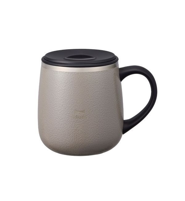 BRUNO「蓋つきステンレスマグ short」|グラス・マグカップ|ダークグレー