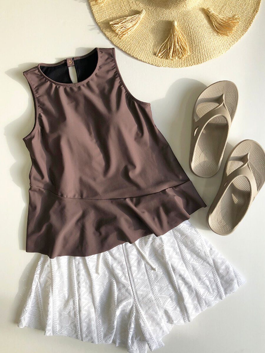 Riberce「【大人水着】無地タンクトップビキニ/タンキニ」|ビキニ|