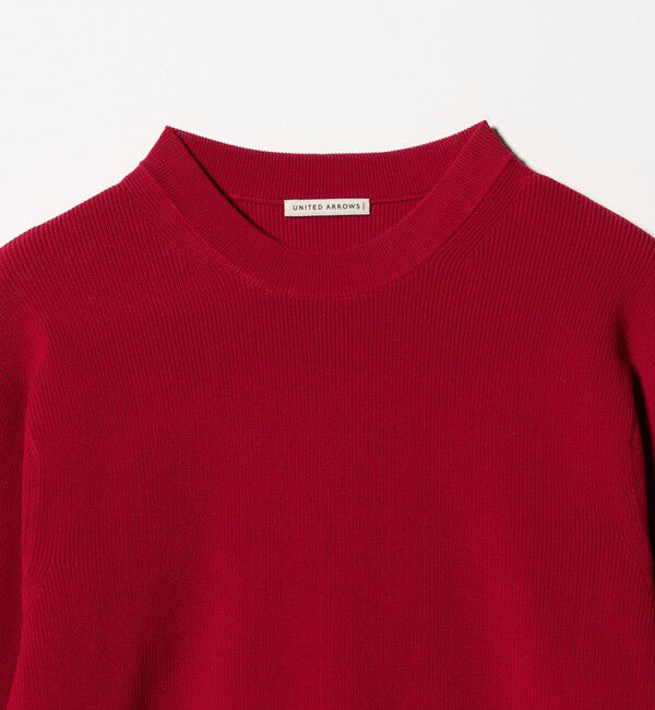 UNITED ARROWS「コットン/ポリエステル アゼ クルーネックニット」|ニット・セーター|