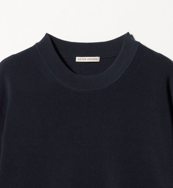 UNITED ARROWS「コットン/ポリエステル アゼ クルーネックニット」|ニット・セーター|