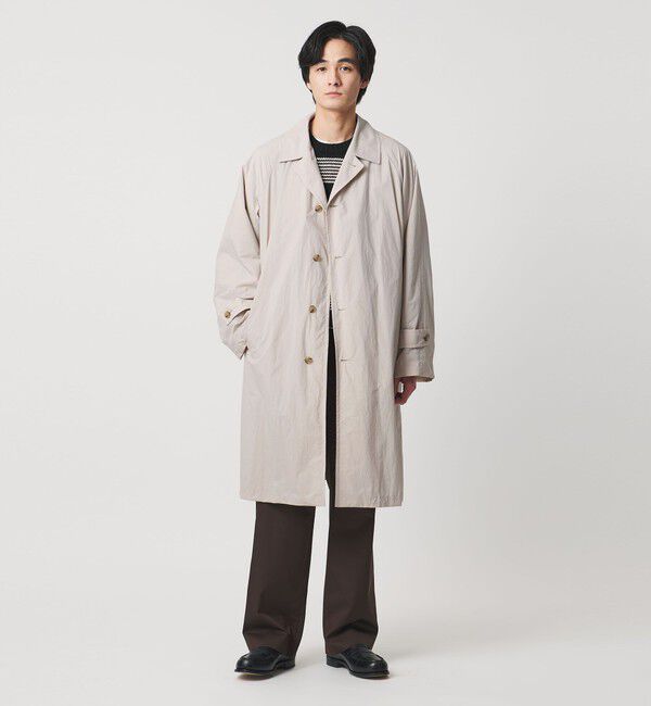UNITED ARROWS「ナイロン/タフタ ウィンドウ マック コート 撥水」|ステンカラーコート|