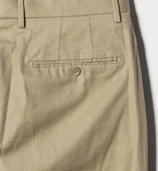 UNITED ARROWS「ツイル カルゼ ２プリーツ キャロット パンツ」|チノ|
