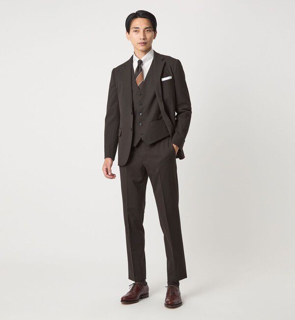 UNITED ARROWS green label relaxing「コットン ピンストライプ タブカラー ドレスシャツ -イージーアイロン-」|シャツ・ブラウス|