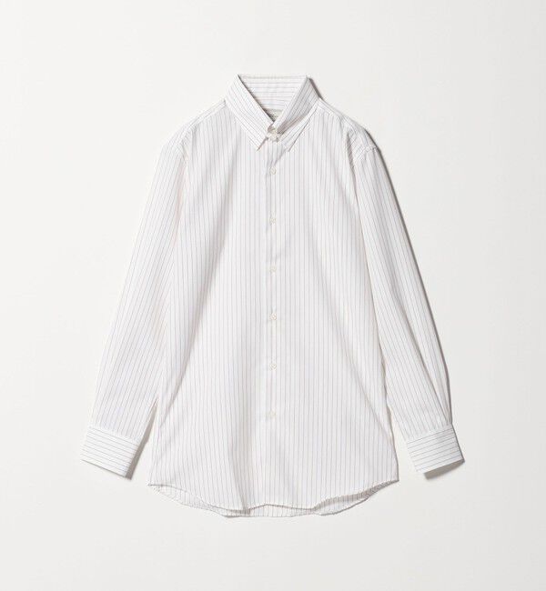 UNITED ARROWS green label relaxing「コットン ピンストライプ タブカラー ドレスシャツ -イージーアイロン-」|シャツ・ブラウス|