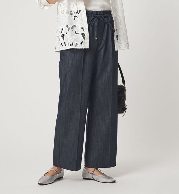 UNITED ARROWS green label relaxing「［size SHORT/TALLあり］ニーハイフレアパンツ デニム 2 ストレッチ」|デニム|