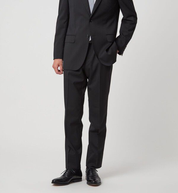 UNITED ARROWS green label relaxing「MODERATION SUIT 2B HC/BW- モデレーション スーツ ジャケット ＆ パンツ 上下セット 裾仕上げ済 -ストレッ」|スーツ|