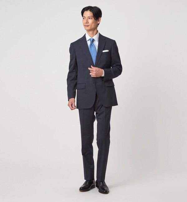UNITED ARROWS green label relaxing「MODERATION SUIT 2B HC/BW- モデレーション スーツ ジャケット ＆ パンツ 上下セット 裾仕上げ済 -ストレッ」|スーツ|