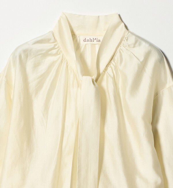 UNITED ARROWS green label relaxing「【別注】＜dahl'ia＞シアー ボウタイ ブラウス」|シャツ・ブラウス|