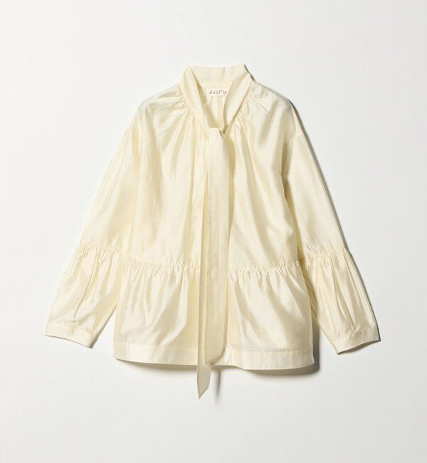 UNITED ARROWS green label relaxing「【別注】＜dahl'ia＞シアー ボウタイ ブラウス」|シャツ・ブラウス|