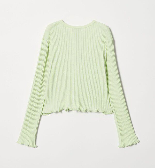 EMMEL REFINES「＜EMMEL REFINES＞EM HW リブボタン ウェーブヘム カーディガン」|カーディガン|