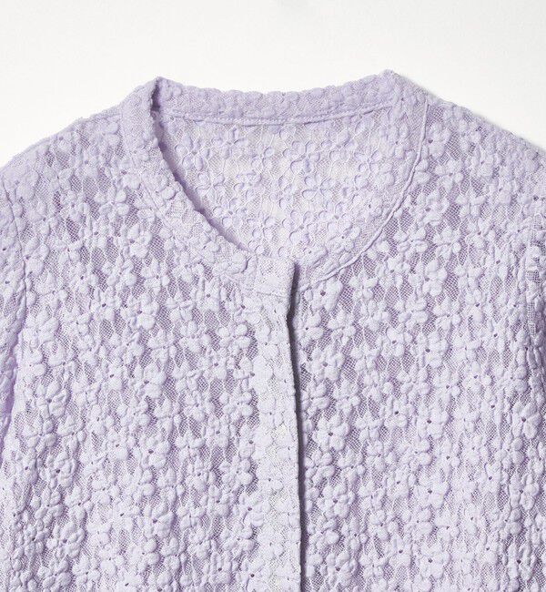 EMMEL REFINES「＜EMMEL REFINES＞EM カットレース カーディガン＆タンクトップ セット」|Tシャツ・カットソー|