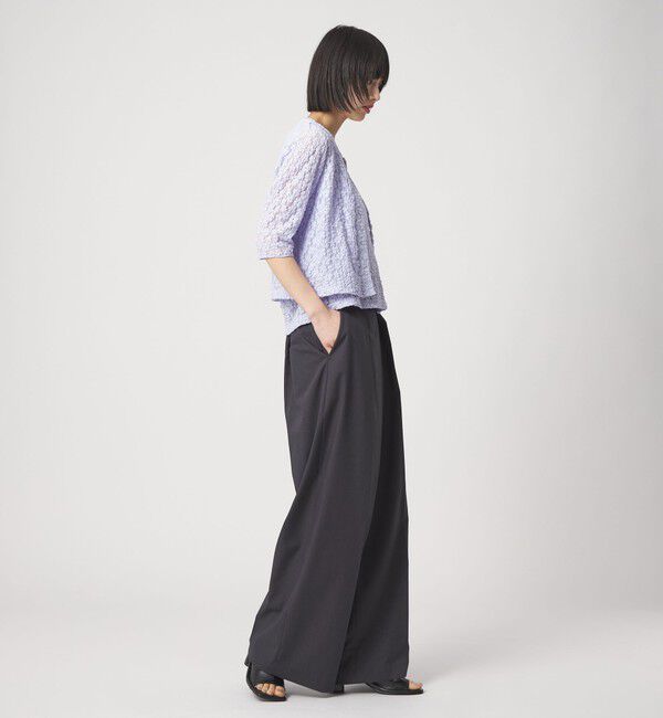 EMMEL REFINES「＜EMMEL REFINES＞EM カットレース カーディガン＆タンクトップ セット」|Tシャツ・カットソー|