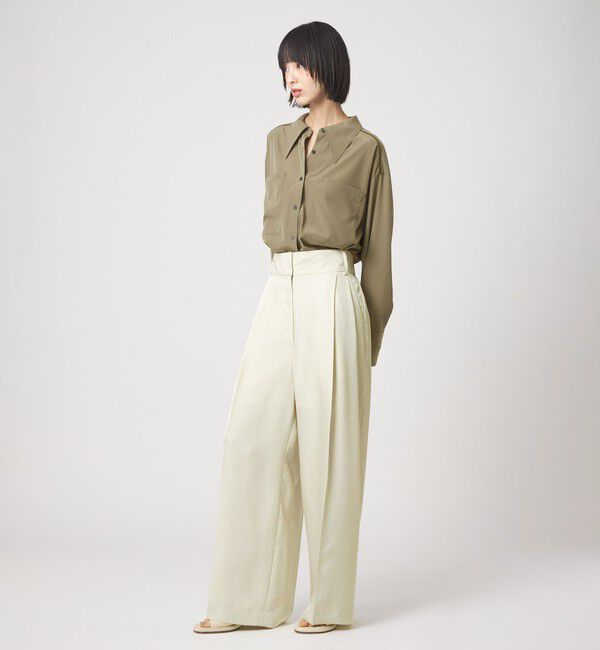 EMMEL REFINES「＜EMMEL REFINES＞EM ハシゴレース トロミシャツ」|シャツ・ブラウス|