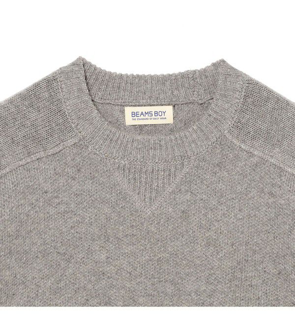 BEAMSBOY「ビッグ ロゴ クルー」|ニット・セーター|