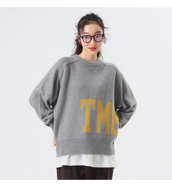 BEAMSBOY「ビッグ ロゴ クルー」|ニット・セーター|