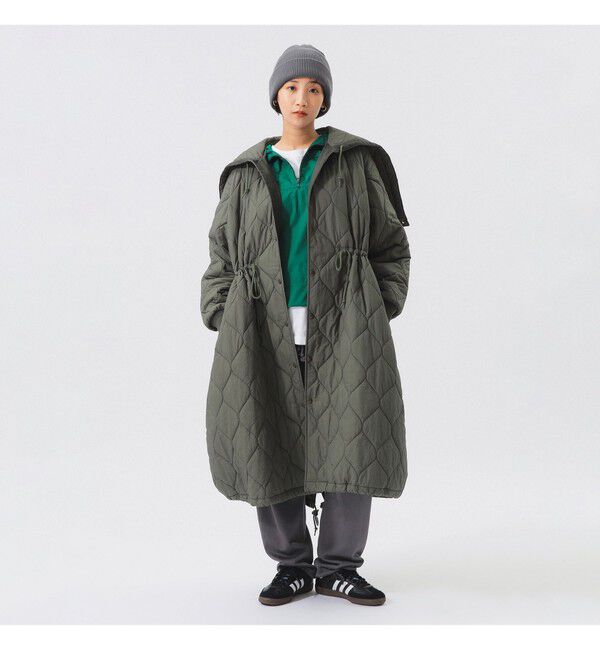ナイロン キルティング フード コート（BEAMSBOY）｜ルミネの