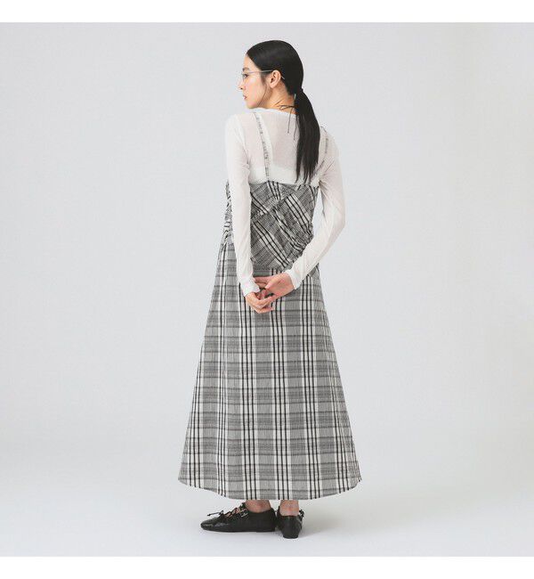 Ray BEAMS 「チェック キリカエ キャミ ワンピース」|ワンピース|