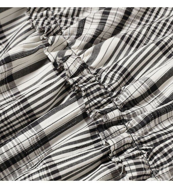 Ray BEAMS 「チェック キリカエ キャミ ワンピース」|ワンピース|