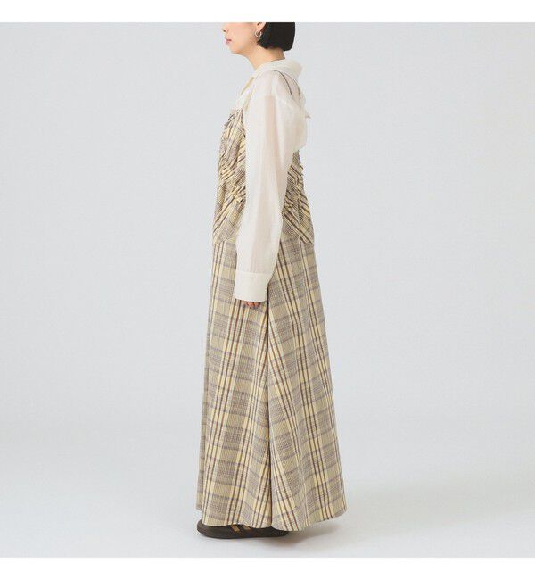 Ray BEAMS 「チェック キリカエ キャミ ワンピース」|ワンピース|