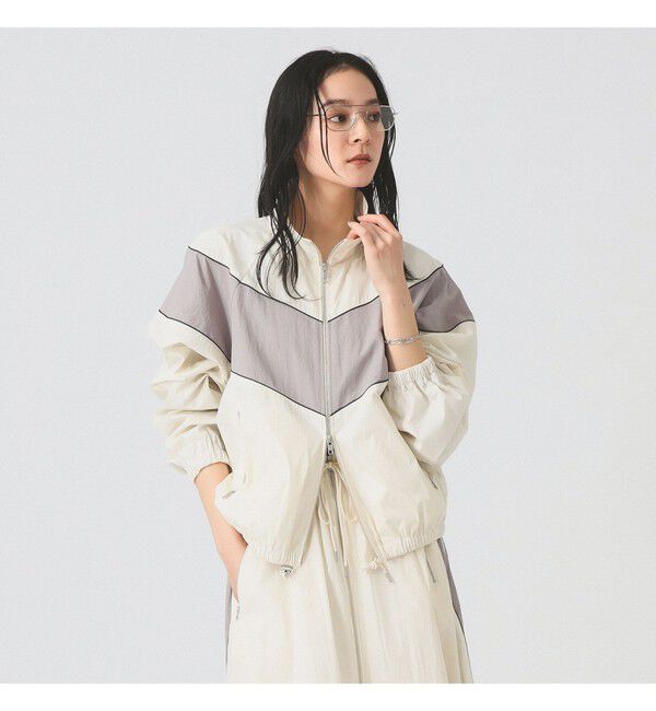 Ray BEAMS 「カラー ブロック トラック ジャケット」|ブルゾン・スタジャン|OFF_WHITE