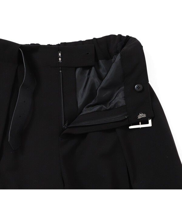 Ray BEAMS 「ベルテッド ワイド パンツ」|チノ|